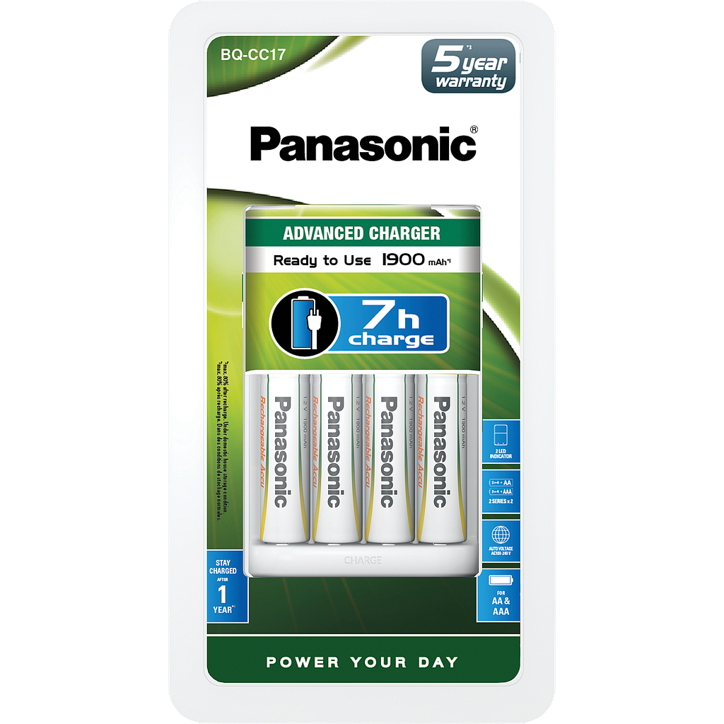 PANASONIC CHARGEUR K-KJ17MGD40E + 4 PILES