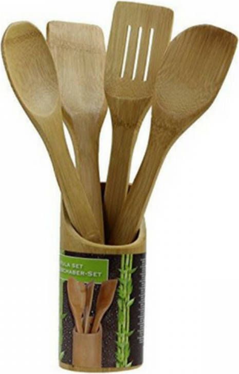 ENSEMBLE SPATULES BOIS 5 PCES