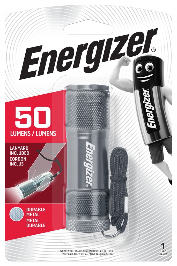 Lampe de poche en métal ENERGIZER 3LED excl. 3xAAA