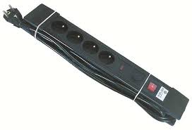 BLOC MULTIPRISE 4X16A 5M BLACK